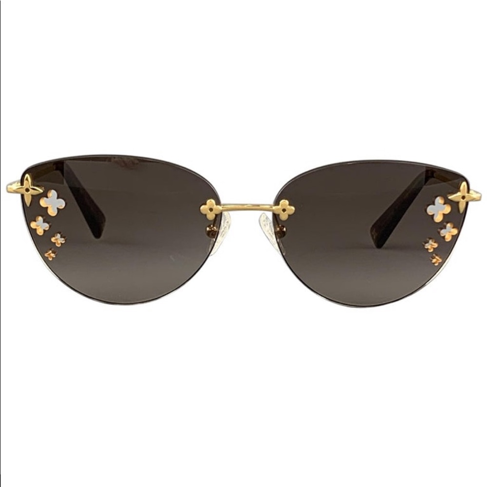 Louis Vuitton Flower Cutout Gold Z0051u Sunglasses